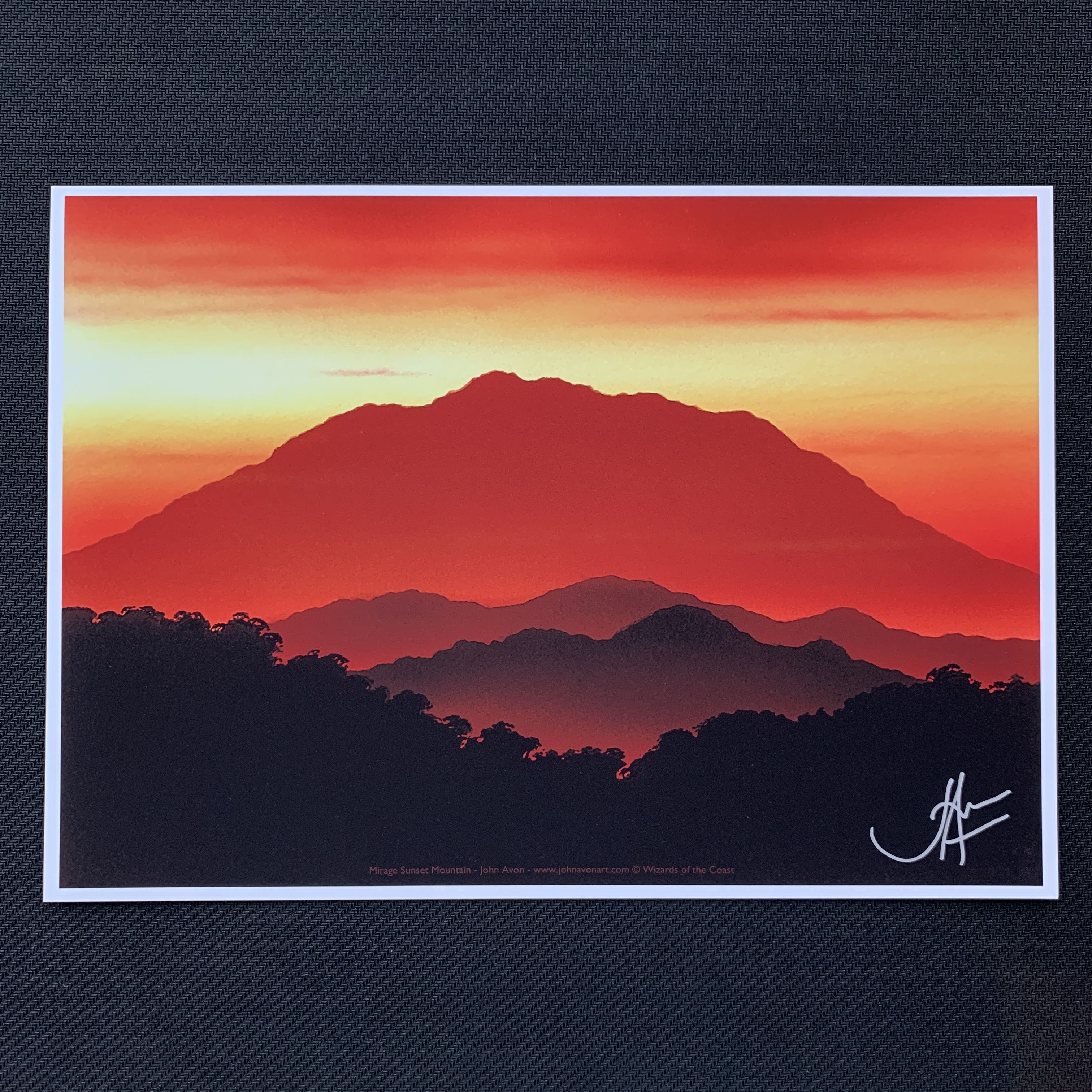 MTG アートプリント　アーティストシリーズ＜John Avon＞ Mountain /山】 john avon アートプリント 複製原画 MTG