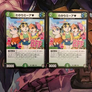 わかりミーア　2枚