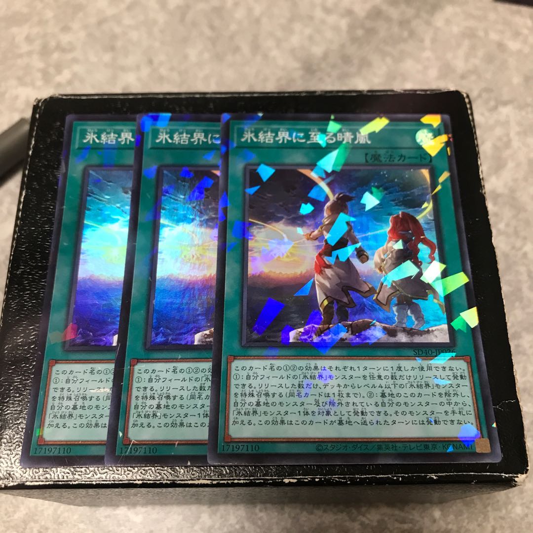 氷結界に至る晴嵐 パラレル スーパーレア3枚
