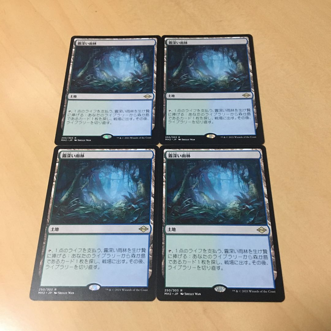 霧深い雨林 日4枚セット MH2