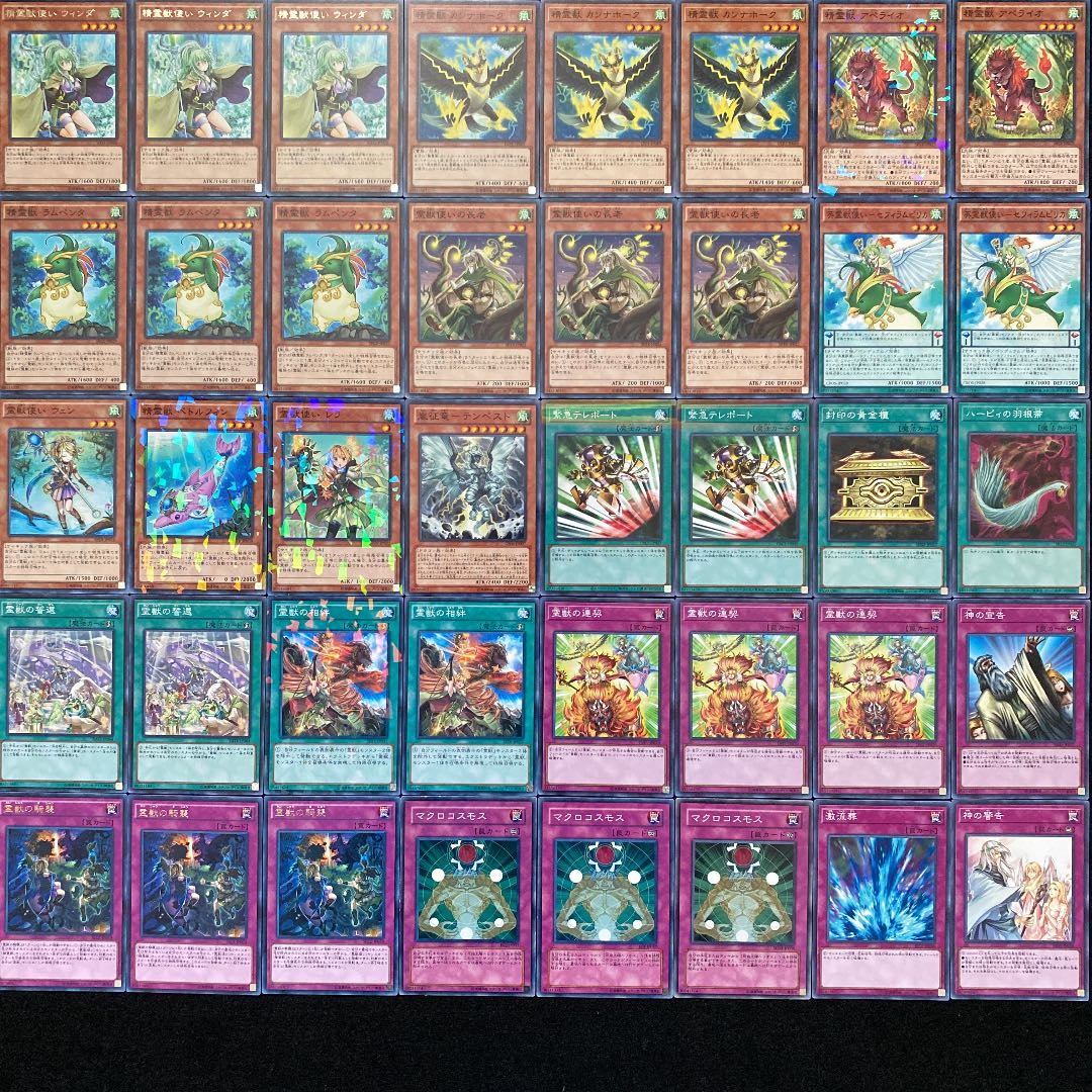 遊戯王 本格構築 霊獣デッキ メイン＋EX 　精霊獣使い