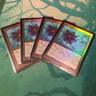 Lotus Bloom set of 4 promo foils