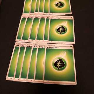 ポケモンカード　基本草エネルギー　18枚　新デザイン