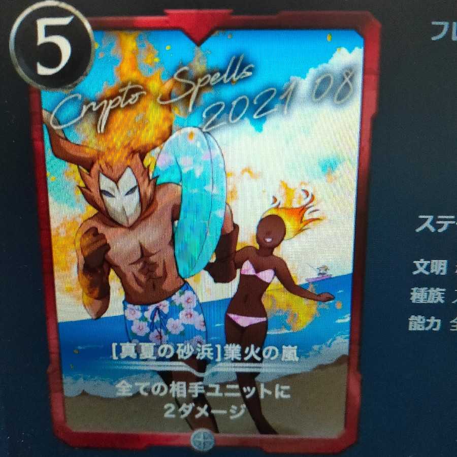 ［ 真夏の砂浜］業火の嵐