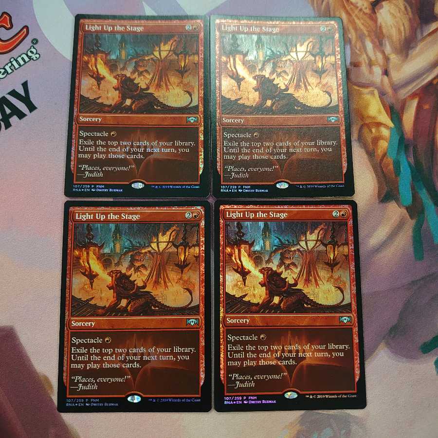 Light Up the Stage FNM Promo Foil English 4-card set