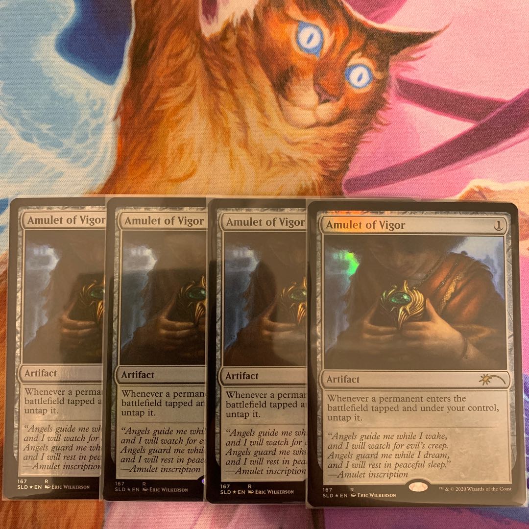 Amulet of Vigor 4 English Foil, Secret Lair edition