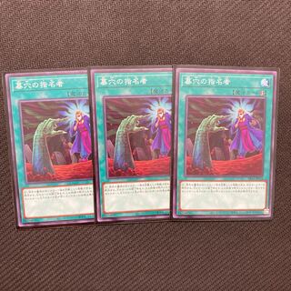 墓穴の指名者 ノーマル3枚セット