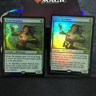 mtg エルフの開墾者　foil  4枚セット Foil】《エルフの開墾者/Elvish Reclaimer》[M20] 緑R | 日本