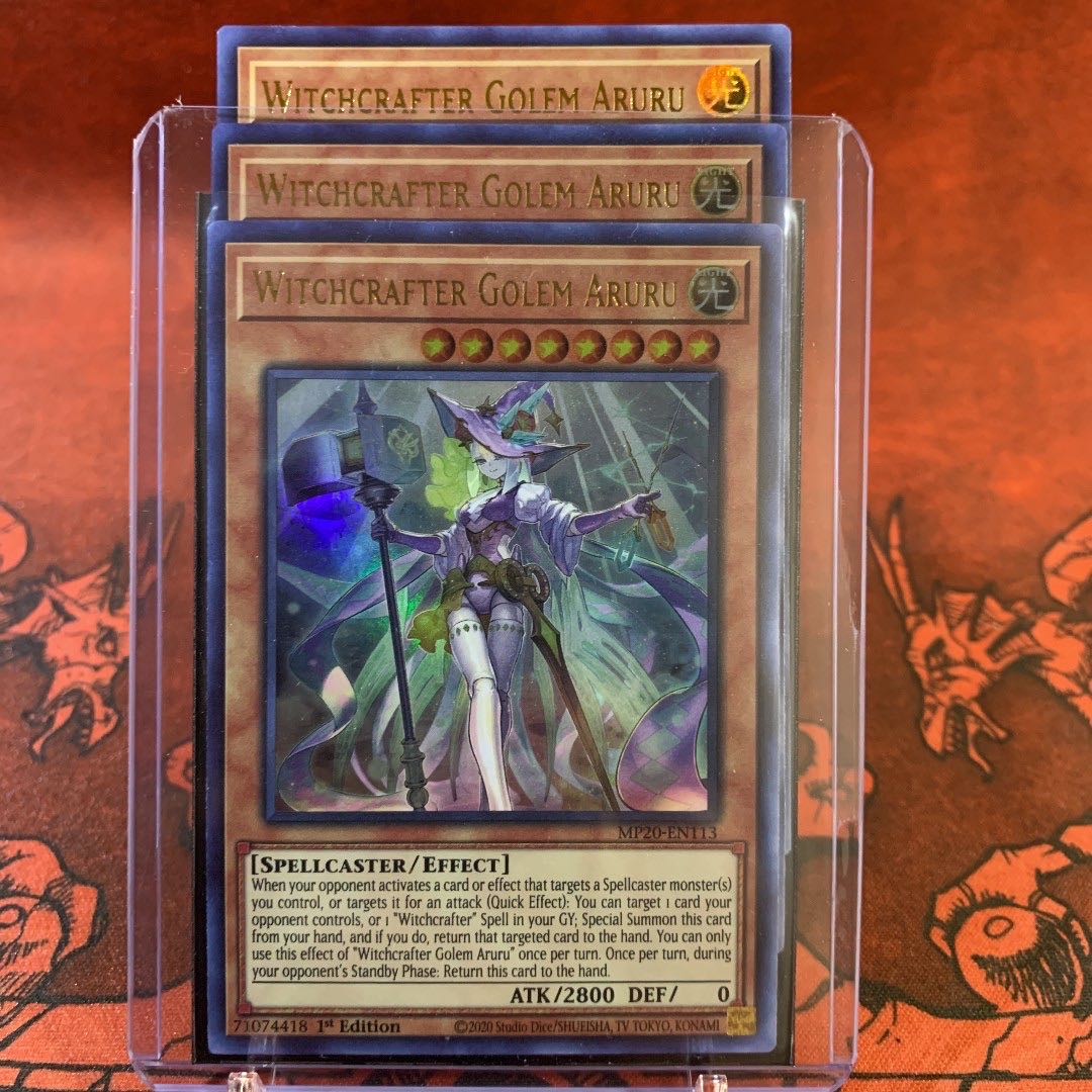 Yu-Gi-Oh [English Version] Witchcrafter Golem Aruru Ur 3-Card Set