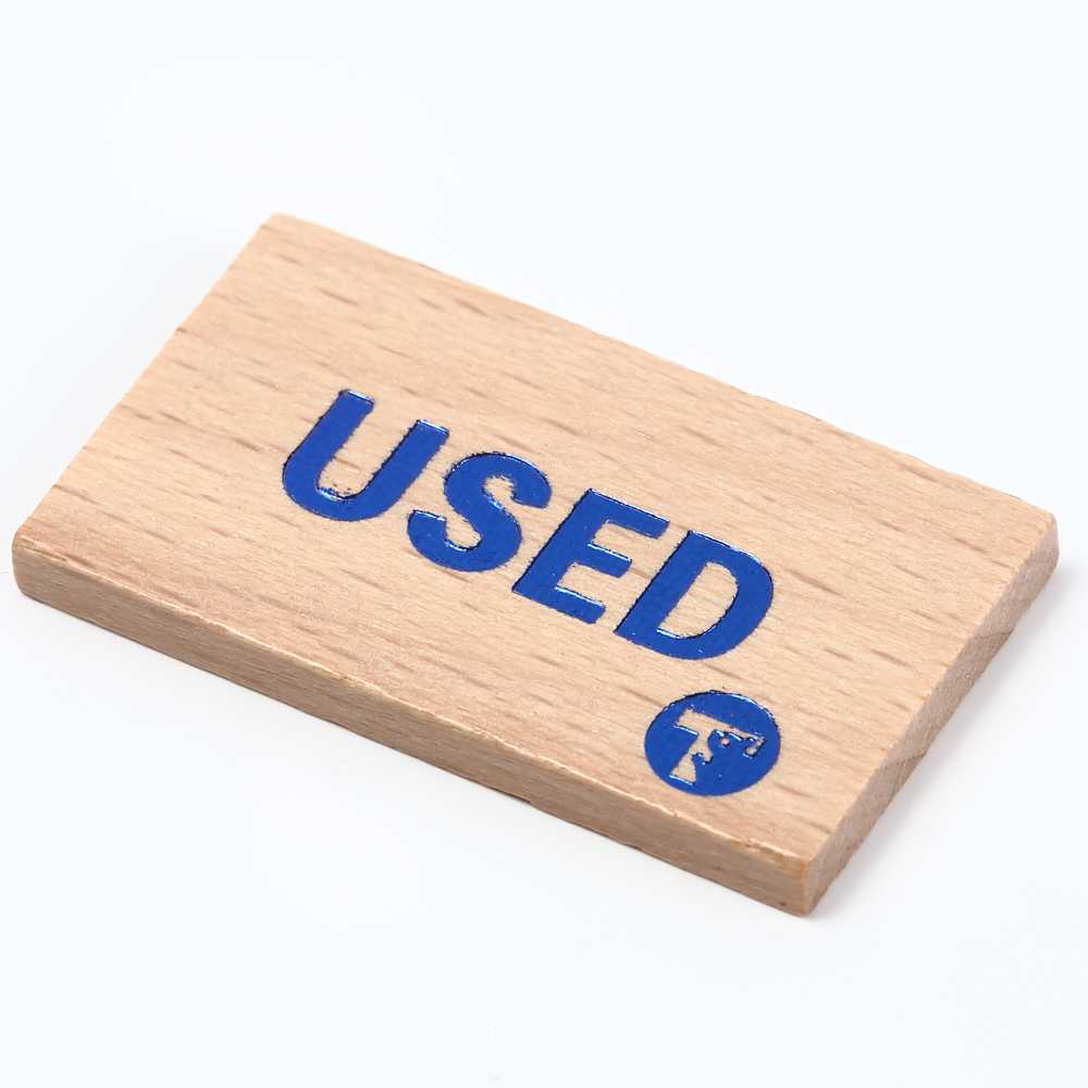 TOYGER USEDマーカー 木製 4枚入り 効果を使ったカードを分かりやすく