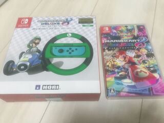 マリオカート8デラックスとハンドルのセット