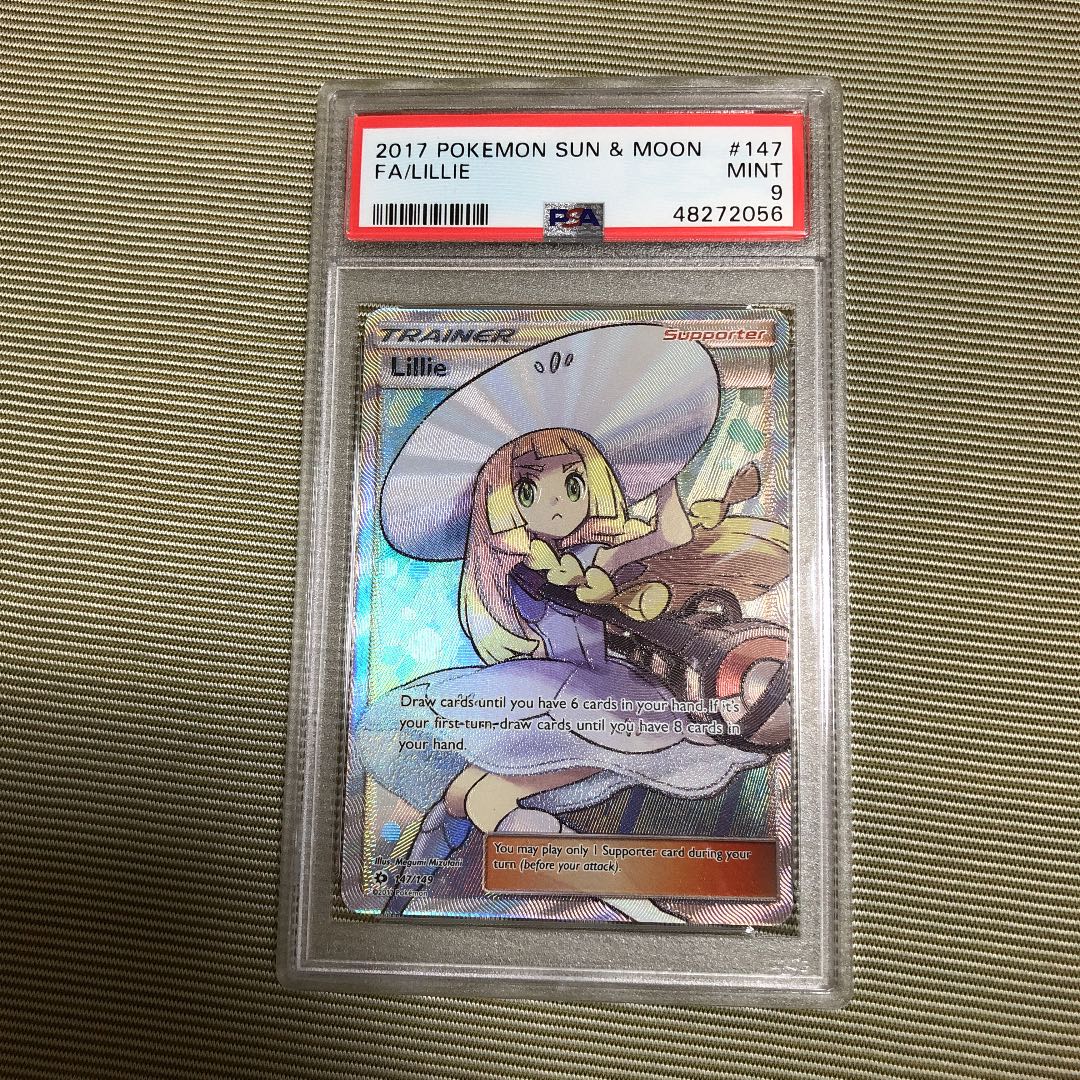 Hat Lillie English Version PSA9 Pokemon Card