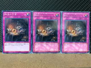 【ぽぽたん】遊戯王 7381 転生の予言 3枚 レア