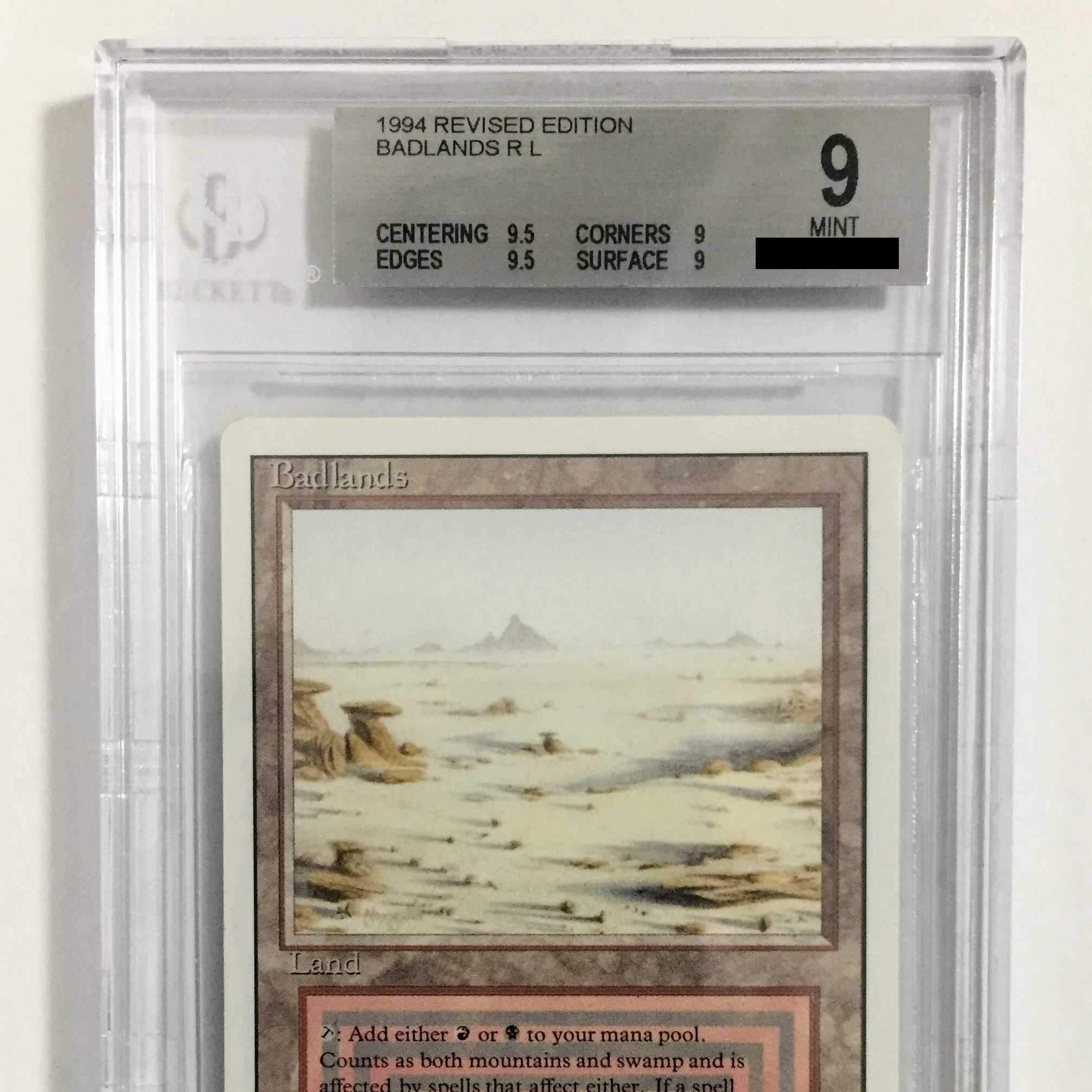 MTG Badlands(3ED),BGS9.0 鑑定済デュアルランド