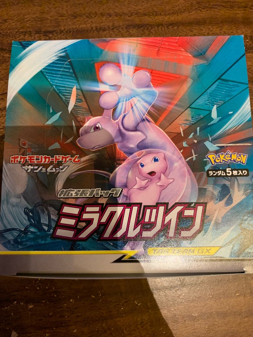Pokémon Cards Miracle Twin 1 box, opened.