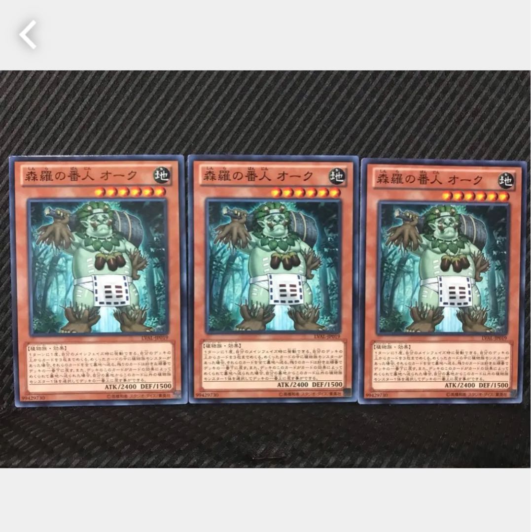 【ぽぽたん】遊戯王 20 森羅の番人 オーク 3枚 ノーマル
