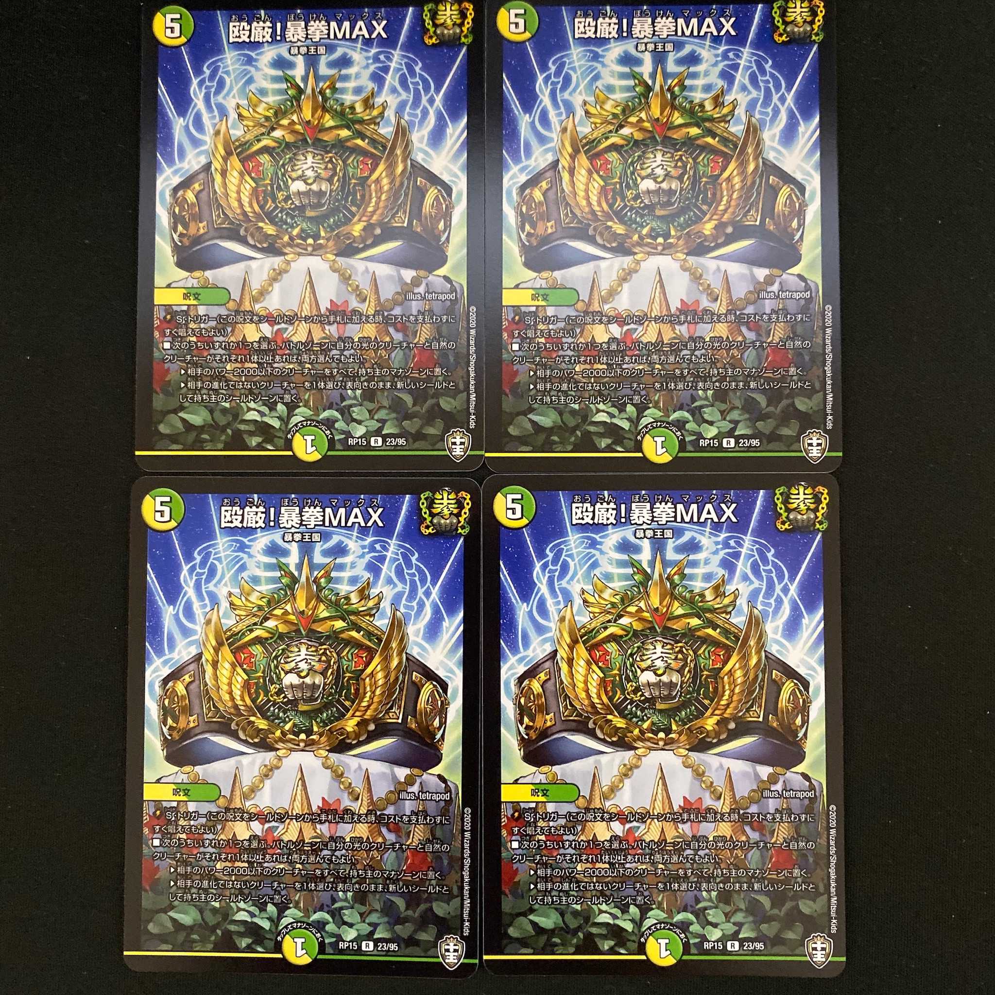 殴厳！暴拳ＭＡＸ 4枚 DM-RP-15-23 4枚