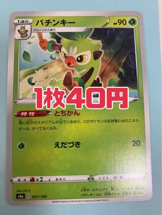 ポケモンカード バチンキー とちかん