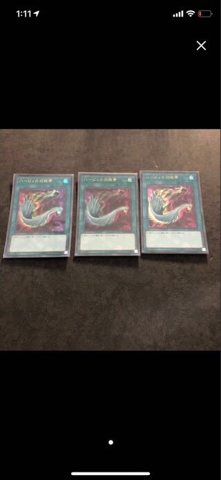 ハーピィの羽根帚 ウルトラレア3枚