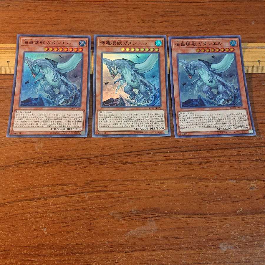 海亀壊獣ガメシエル スーパーレア 3枚