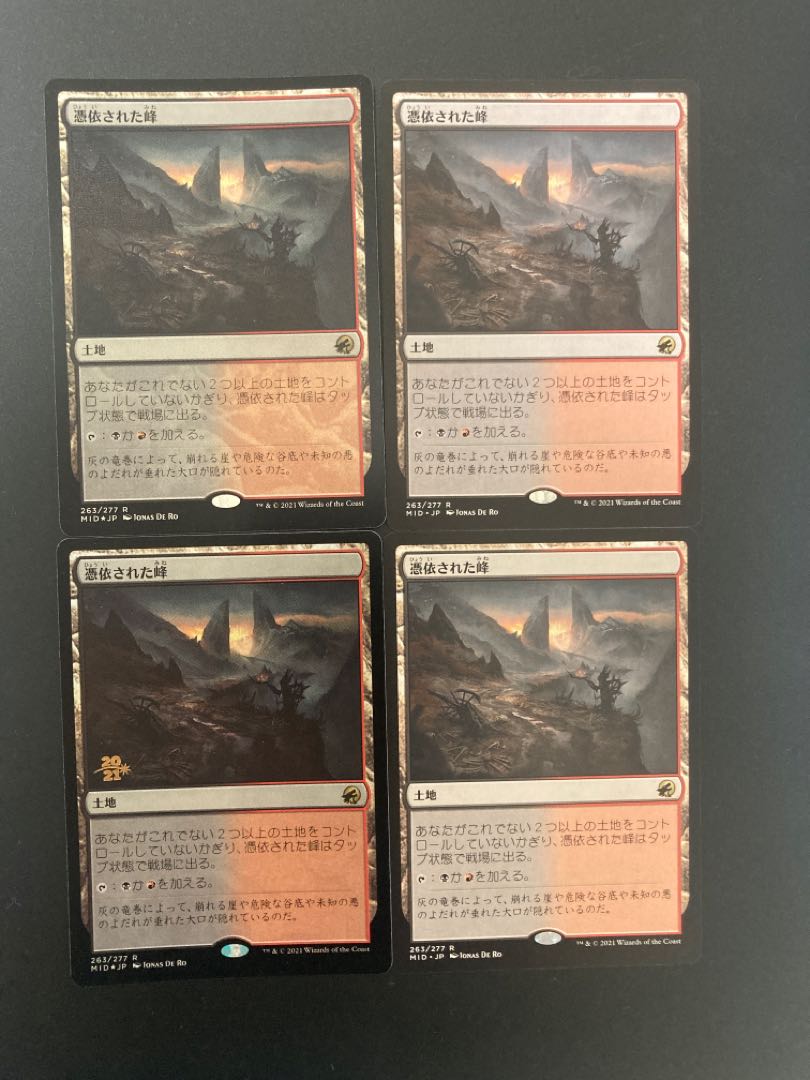 憑依された峰　4枚セット