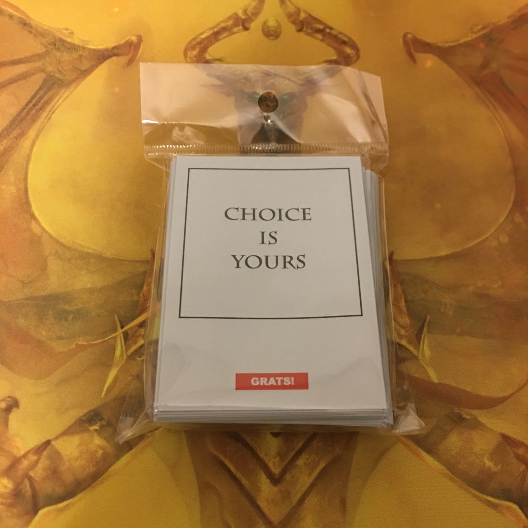 GRATSスリーブ 「CHOICE IS YOURS」