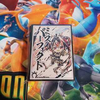 ウマ娘　ダイワスカーレット　墨絵　スリーブ