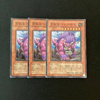 g277 百獣王 ベヒーモス スーパーレア 3枚 遊戯王 トレトレ