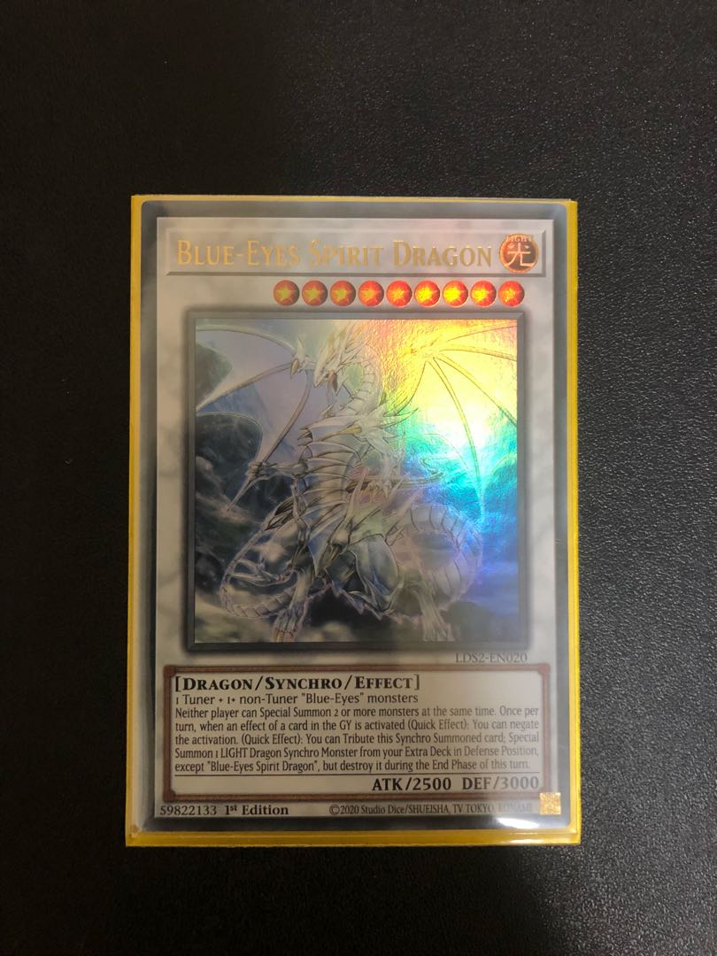 複数同時購入送料値引　遊戯王　海外版　英語　青眼の精霊龍　1st ウルトラレア