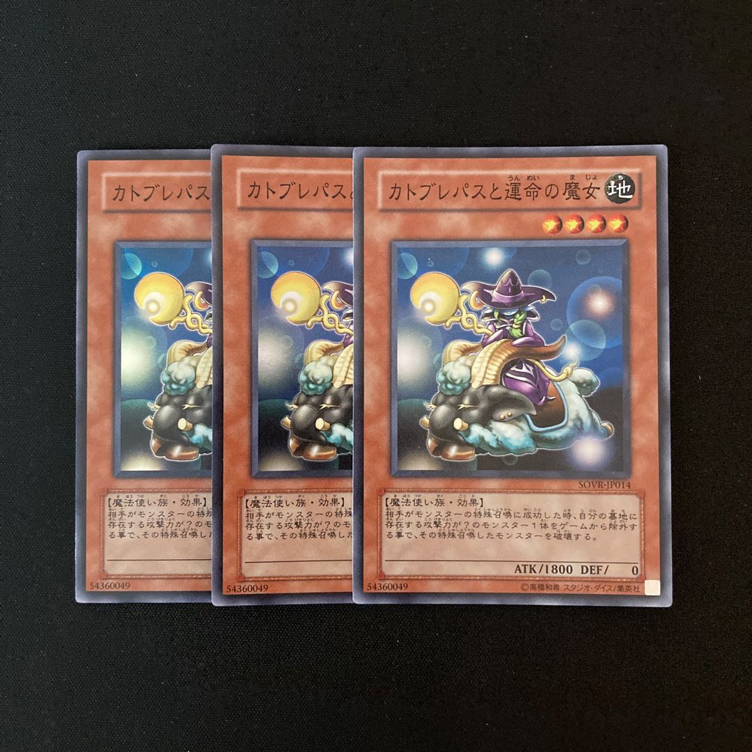 h291 Catoblepas and the Witch of Fate 3 Super Rare Yu-Gi-Oh Treasure