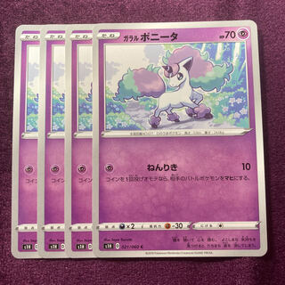 ガラルポニータ 4枚