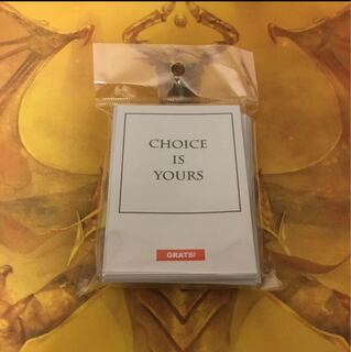 GRATSスリーブ 「CHOICE IS YOURS」