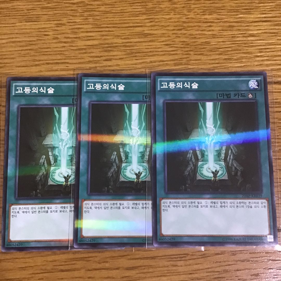 遊戯王 高等儀式術　ノーパラ　