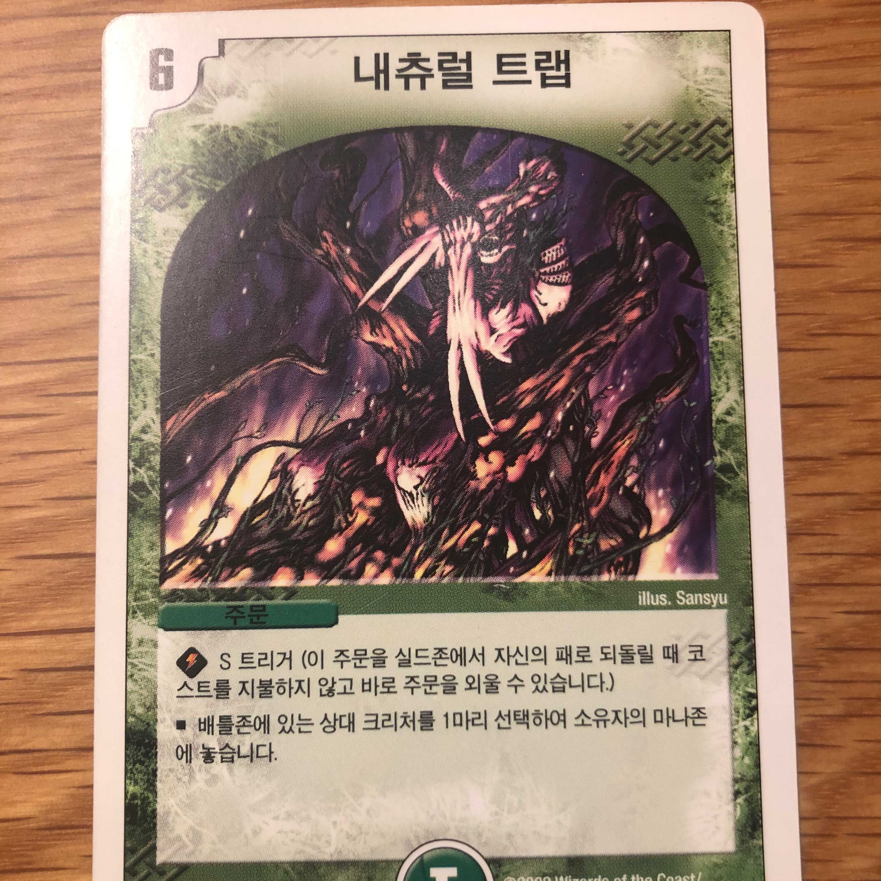 韓国版 デュエルマスターズ ナチュラルトラップ