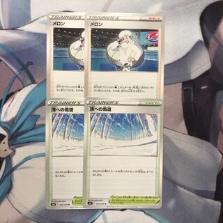 メロン 頂への雪道