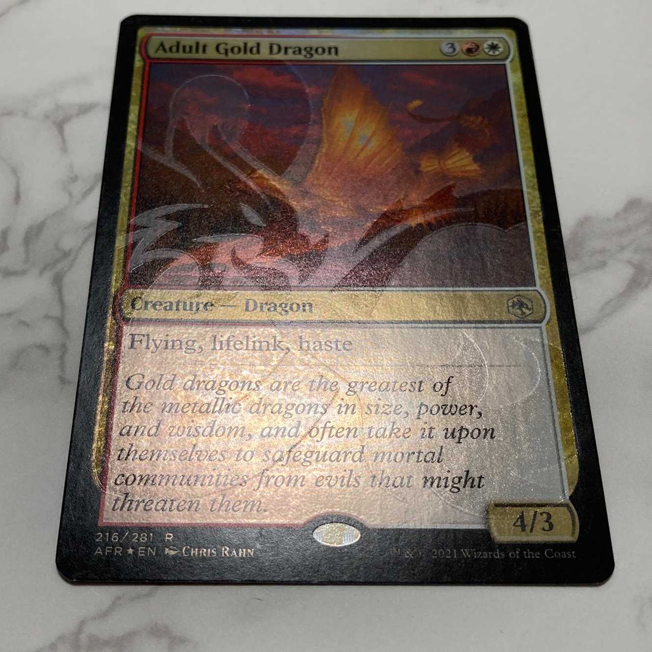 MTG アダルト・ゴールド・ドラゴン アンパサンド プロモ foil