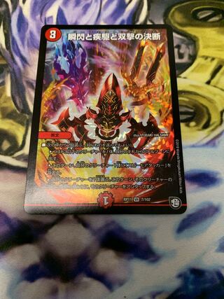 瞬閃と疾駆と双撃の決断