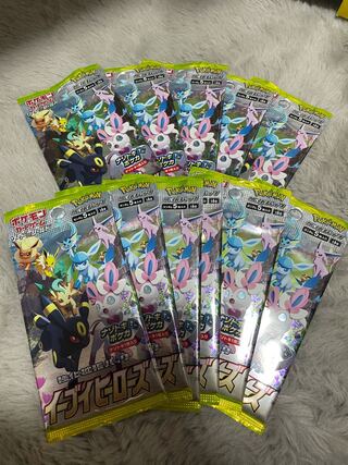 ポケモンカード　イーブイヒーローズ　バラ10パック！