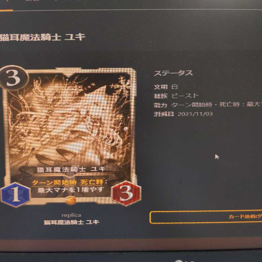 猫耳魔法騎士 ユキ（レプリカ 11/3まで）