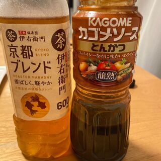 Pork cutlet sauce and tea