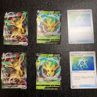 リーフィアV Vmax スノーリーフバッジ各2枚セット