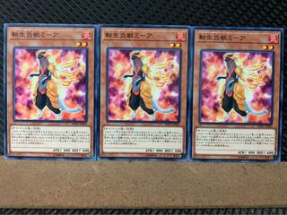 【ぽぽたん】遊戯王 7683 転生炎獣ミーア 3枚 ノーマル