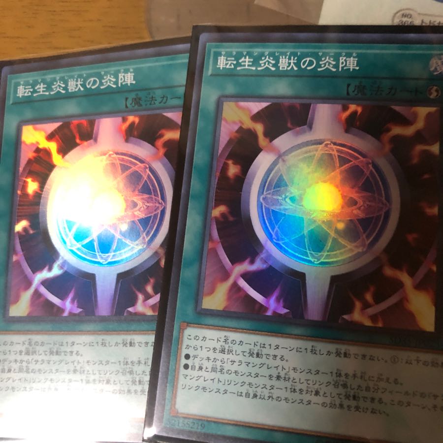 転生炎獣の炎陣２枚