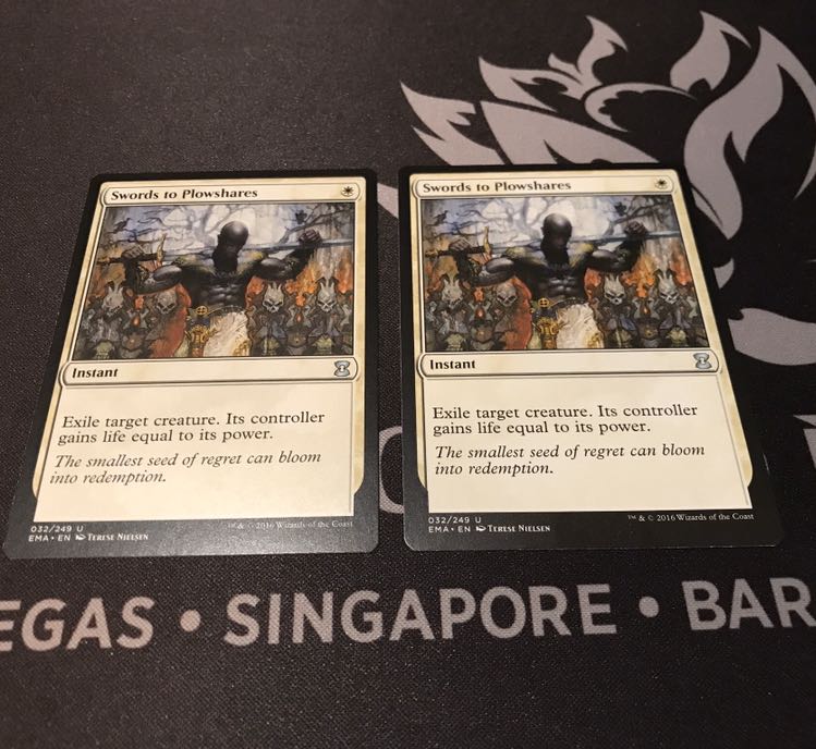 MtG 剣を鍬に 英語2枚セット