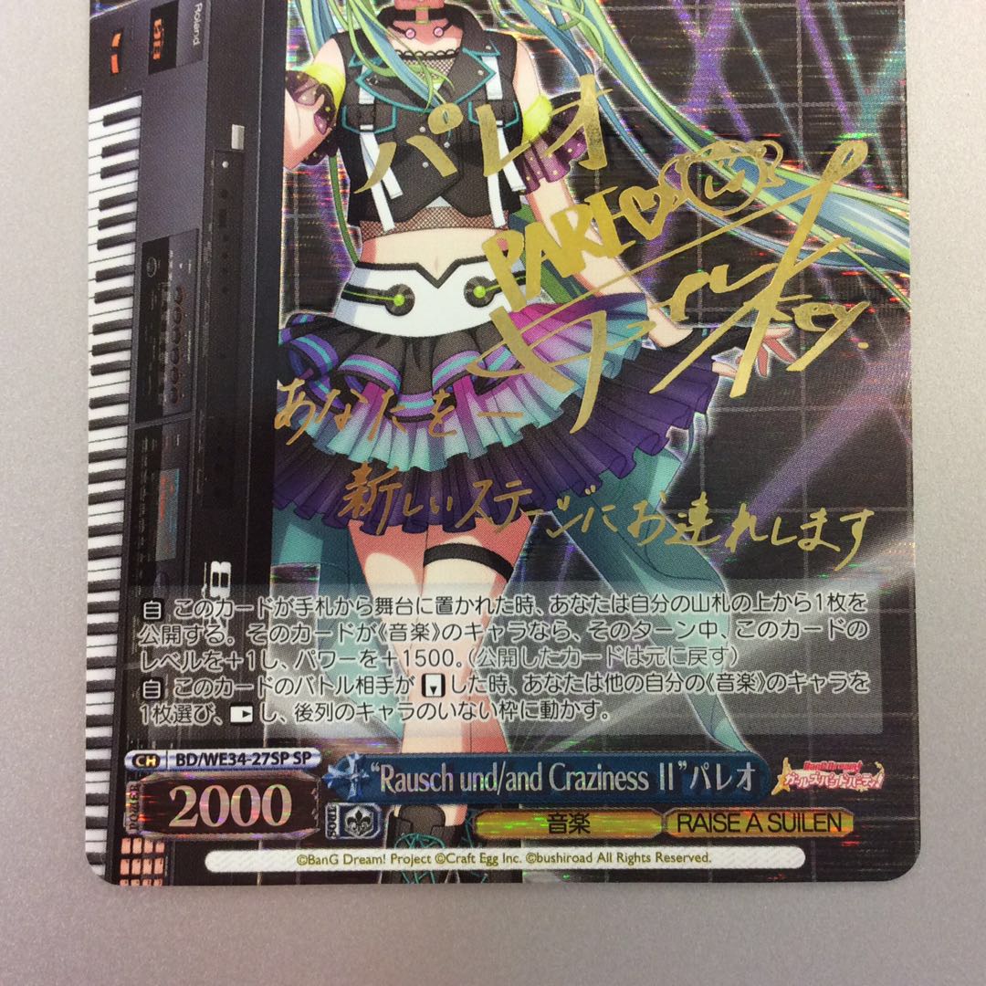 (Slight flaw) "Craziness II" Paleo SP signed