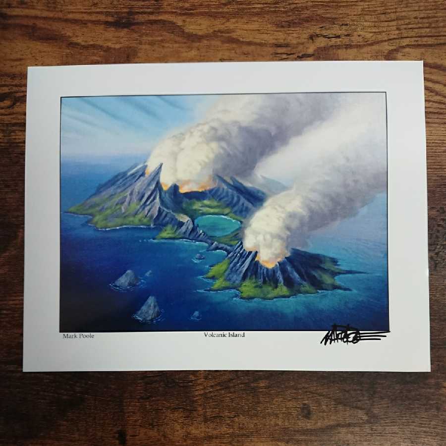 《Volcanic Island》Mark Pooleサイン入プリント/複製原画の通販 mtg_bank値下げ交渉可（89494449