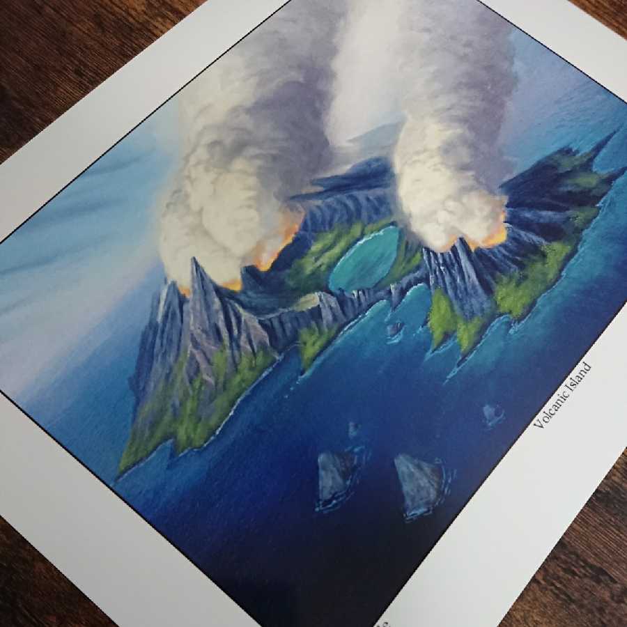 《Volcanic Island》Mark Pooleサイン入プリント/複製原画の通販 mtg_bank値下げ交渉可（89494449