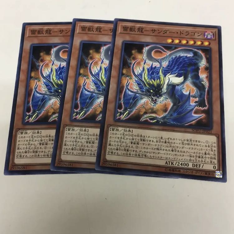 雷獣龍サンダードラゴン 3枚