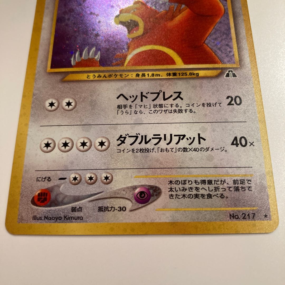 リングマ　旧裏面　美品　遺跡をこえて　No.217