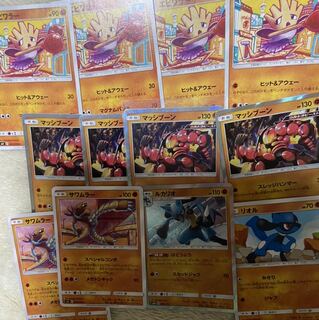 エビワラー、サワムラー、マッシブーン、ルカリオ